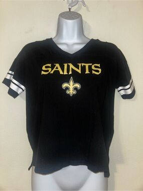 NFL Team Apparel New Orleans Saints V-Neck Shirt